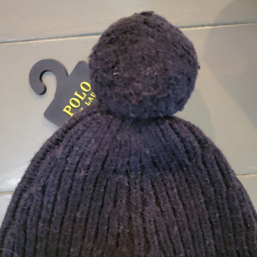 Polo Ralph Lauren Men`s Blue Wool/Nylon Big Pony Signature Merino Cuffed… - Picture 7 of 13